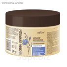 Бальзам-восстановление Bielita, для поврежденных волос, с маслом льна, атистат., 380 мл
