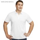 Рубашка-поло мужская StanPoli, размер 50, цвет белый 180 г/м 04E