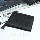 Портмоне мужское, 2 отдела, для карт, цвет чёрный