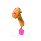 Игрушка пищалка с прорезывателем Лев