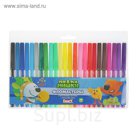 Фломастеры 24 цвета "МиМиМишки", PVC, европодвес