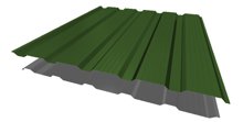 Профнастил НС-21 RAL6002 Зеленый лист ш 1.17,0,45