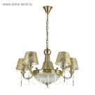 Люстра подвесная FLAVIA 8x40W E14 бронзовый 70x70см
