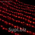 Гирлянда "Дождь" улич. Ш:2 м, В:3 м, нить силикон, LED-800-220V, контр. 8 р, КРАСНЫЙ