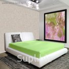 Простыня на резинке "Этель" Лазурит 160х200 + 20 см, 100% хлопок, сатин