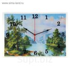 Часы настенные прямоугольные "На краю водопада", 25х35 см микс