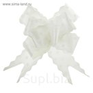 Бант-бабочка №3 "Горох", цвет белый