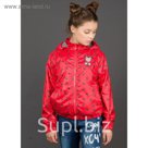 Ветровка для девочки, рост 146 см, цвет красный