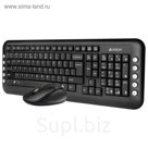 Комплект A4 V-Track 7200N, клавиатура + мышь, черный
