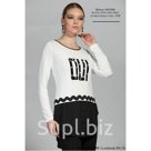 Блузка 1801086 Чёрный, Бежевый, Красный, Серый 67%PES 28%RAY 5%EL   