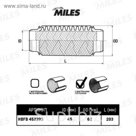 Труба гофрированная  MILES HBFB45X203