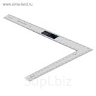 Угольник измерительный TRUPER E-16X24, нержавеющая сталь, толщина 2мм, 41х61см