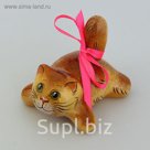 Скульптура "Кот с бантом"