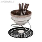 Набор для приготовления фондю Minor, 8 предметов, коричневый, 15 х 13 см