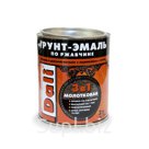 Грунт-эмаль по ржавчине DALI 3в1, молотковая, коричневая 0,75 л, Рогнеда