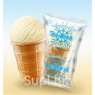 Мороженое «ЛедиНямка» ванильное в вафельном стаканчике 70 г. 12%