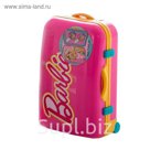Игровой набор детской декоративной косметики в розовом чемоданчике Barbie
