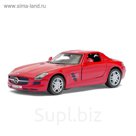 Машина металлическая Mercedes-Benz SLS AMG, масштаб 1:36, открываются двери, инерция, МИКС