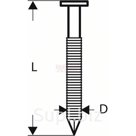 BS-GKG RG 3.1x90мм Гвоздь BOSCH с круглой головкой SN21RK 90RG, артикул 3165140563673BS