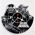 Часы из виниловой пластинки Star Wars Дарт Вейдер и Йода - A248