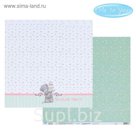 Бумага для скрапбукинга "Сладости", 30.5 x 30.5 см, 180 г/м²