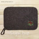 Коврик с вышивкой "С лёгким паром"