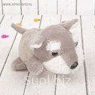 Мягкая игрушка "Серый пёсик", пушистые бровки