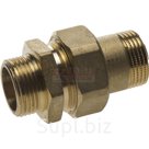 ZR-S-PN-L Соединитель GENERAL FITTINGS прямой с накидной гайкой, латунь, ш/ш, 3/4"