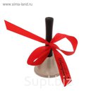 Колокольчик с печатью на ленте "Выпускник",диам 6,5 см сер