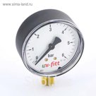 Манометр UNI-FITT 301P3020, радиальный, 10 бар, диаметр 50 мм, 1/4"