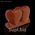 Фигурка Сердца от 48х30мм/48г, авантюрин