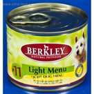 Консервы Berkley №11 для собак, индейка с ягненком Легкая формула, 200г