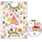 Скатерть бумажная и фломастеры "С Днем рождения" леди