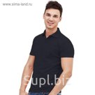 Рубашка-поло мужская StanUniform, размер 50, цвет чёрный 185 г/м 04U
