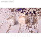 Коробочка подарочная под кольцо/серьги "Бабочка резная" 5*5*5 , цвет МИКС