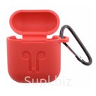 Чехол силиконовый для наушников Apple AirPods Red