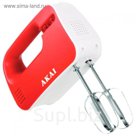 Миксер Akai GH-1503 RL, 200 Вт, 3 скорости, 4 насадки