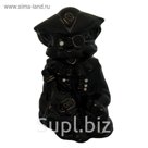 Копилка "Кот пират" глазурь, чёрная