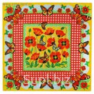 Салфетка "Доляна" Маковое поле (вид 2), 30х30 см, рогожка 162 г/м2