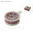 Подставка под чайный пакетик "Розовый нектар" 13*10*3,5см.  (подарочная упаковка)