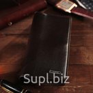 Кошелек мужской 2 отдела для карт для монет цвет коричневый