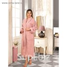 Халат махровый Basic, размер XL (48), цвет грязно-розовый, 420 г/м2
