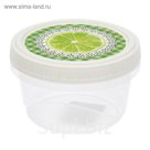 Контейнер пищевой 400 мл круглый с завинчивающейся крышкой "Танго", цвет МИКС