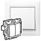 VALENA Выключатель двухклавишный в рамку белый (774405) Legrand