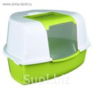 Угловой туалет Trixie Tadeo Open Top , 58 х 38 х 50/50 см, зеленый/белый