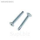 Саморезы оконные OMAX, 3,9х25 мм, белый цинк, сверло, 1000 шт.