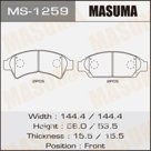 Колодки дисковые Masuma MS1259