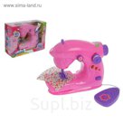 Швейная машинка "Цветок", световые и звуковые эффекты, работает от батареек, МИКС