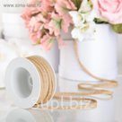 Лента декоративная BRILLO, металлизированная, золотая, 10 м