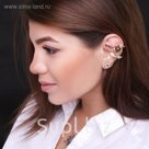 Серьга "Каффа" роза, цвет МИКС